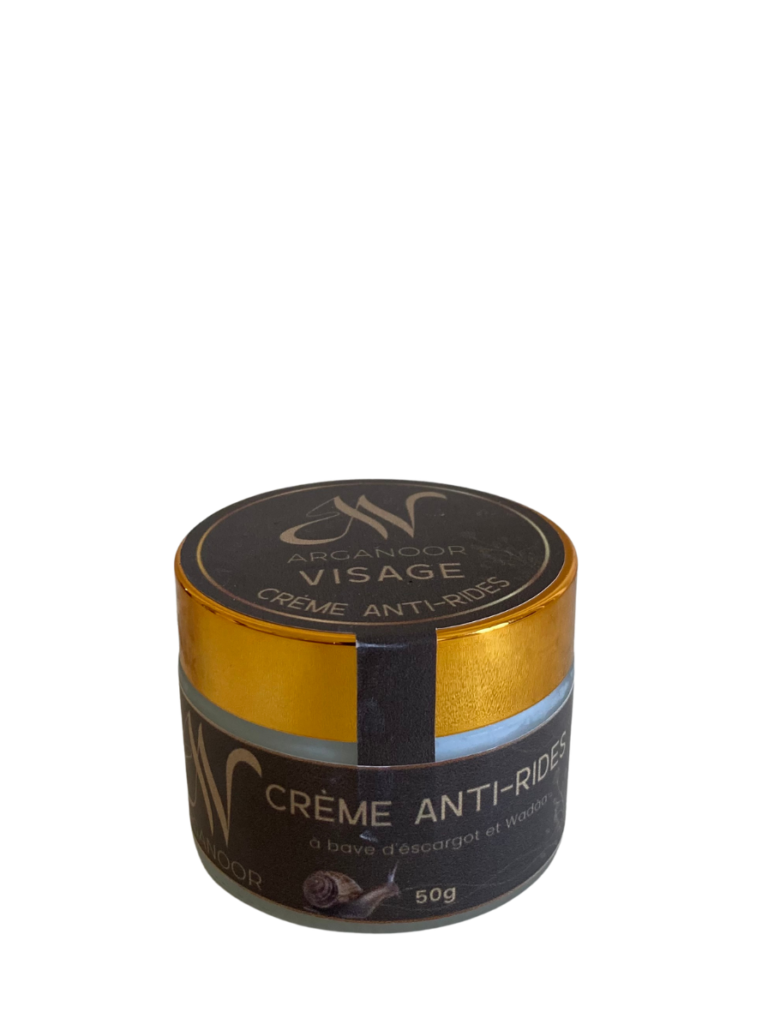 creme anti ride base au huile argan et bave escrgot
